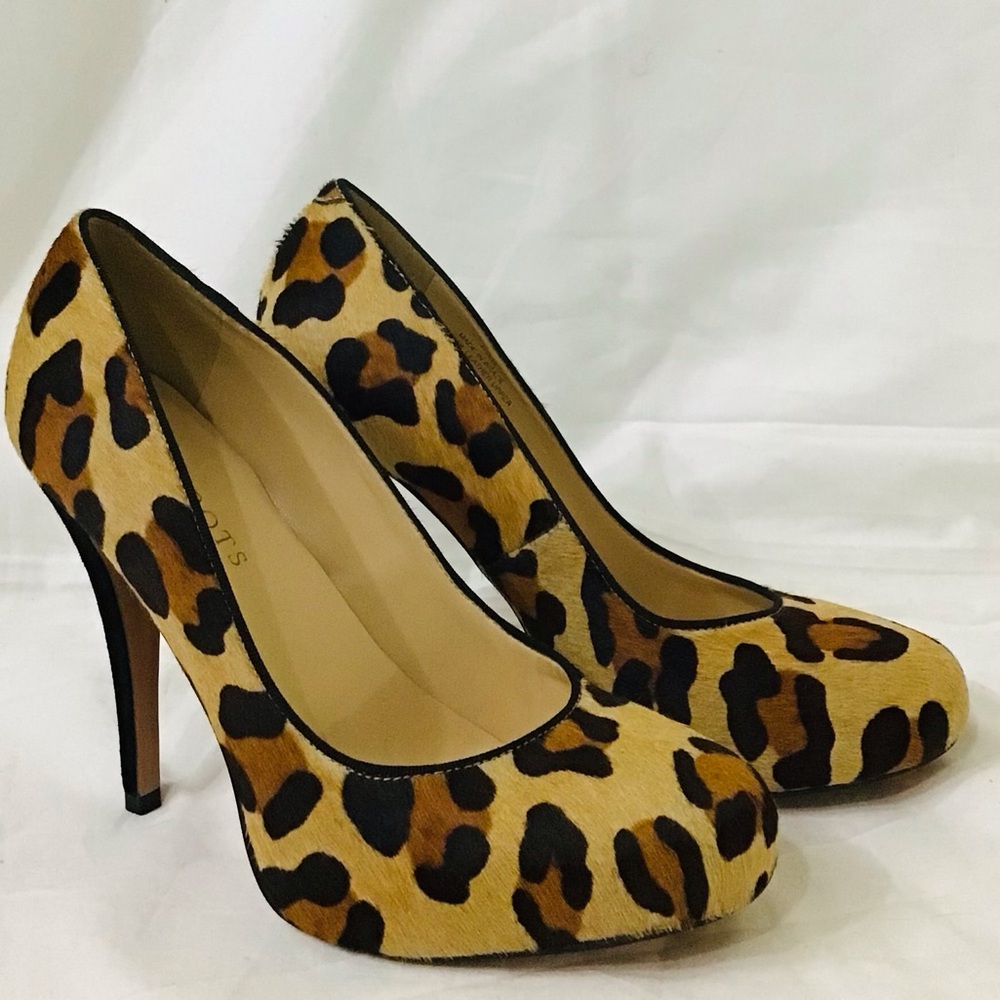 Talbots Pony Hair Platform Heels